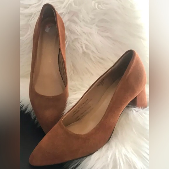 LORENZO DEI Italian Design-Genuine Suede/Leather Pumps size:7 •made: ROMANIA - Picture 1 of 6